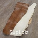 Кожа рыбы 0,7 мм Лосось коричневый/молочный