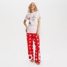 Пижама женская (футболка и брюки) KAFTAN "Cats" размер 40-42