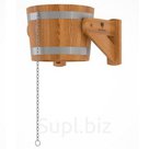 Обливное ведро для бани BentWood 20 л (из дуба натурального)