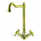 Смеситель HANSBERG Antik 10718G золото для кухни