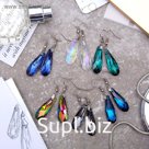 Серьги из стекла "Яркий день" капля, цвет МИКС