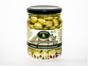 Грибы маринованные: Шампиньоны 500г ст/б Юнона