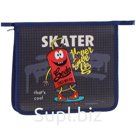 Папка для тетрадей 1 отделение, А5, ArtSpace "Skater", пластик, на молнии
