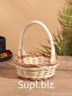 Корзина плетеная 15x15x18 см, ротанг