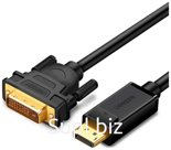 Кабель  Ugreen DP - DVI, цвет черный, 2 м (10221)