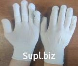 Перчатки нейлоновые без
покрытия белые/чёрные