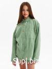 Рубашка из муслина для девочек KAFTAN, рост 146 см, зелёная