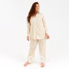 Брюки домашние женские MINAKU: Home collection, бежевые, размер 52