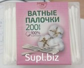 Ватные палочки Сибвуд (пластиковая  основа) 200 шт