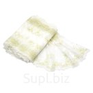 Кружево 24 см/10 м (белый/св-зелёный)