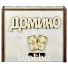 Игра настольная Домино, в деревянной коробке, 10 КОРОЛЕВСТВО, 2641