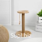 Brown scratching post with a round platform / circle Article: МТ14031_conclusion