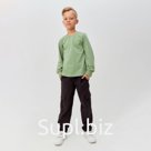 Брюки для мальчика MINAKU: Casual collection цвет коричневый, рост 128