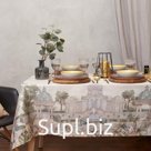 Набор столовый Этель «Райский сад», скатерть 220×150 +/- 3 см, салфетки 12 шт.