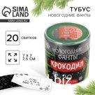 Тубус пожеланий «Новогодние фанты», 20 свитков, 7х7см