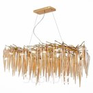 Люстра подвесная St Luce. SL1653.203.12. Siena. 12х40 Вт, E14, 110х40х45 см, цвет золотистый
