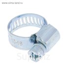 Хомут червячный TORK, сквозная просечка, диаметр 10-16 мм, ширина 8.5 мм, оцинкованный