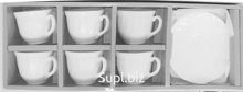 NataM 12-piece tea set (6 cups 190ml, 6 saucers d140mm) in a gift box