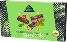 Кедровые палочки ассорти / яблоко, шишка, земляника / Сибирские конфеты / 110 г