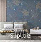 Фотообои флизелиновые встык "Листья" 8,1 м2, 300х270 см, моющиеся обои флизелиновые на стену