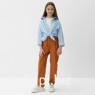 Джинсы для девочки MINAKU: Casual collection KIDS, цвет рыжий, рост 140 см
