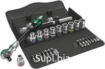 8100 SC 9 Zyklop Speed набор с трещоткой, DR 1/2", 28 предметов, комплектация: 1x 8000 C Трещотка Zyklop Speed с 1/2", 1/2" x 277 мм; 10x 8790 HMC торцевая гол…