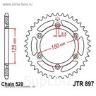 Звезда ведомая JT sprockets JTR897-49