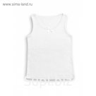 Майка для девочек, рост 104 см, цвет белый