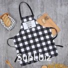 Фартук Доляна Best man black, 70×60 см, рогожка,100% хл, 160 г/м²