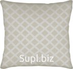 Decorative pillow 45x45cm, one-sided, diamond, velvet. Color: milky.