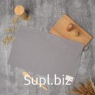 Полотенце «Этель» ECO, серое, 40×68/+-2 см, 70% хлопок, 30% лён, 190 г/м²