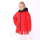 Куртка демисезонная детская, цвет красный, рост 146-152 см