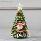 Фигура световая керамическая, 12 шт.в шоубоксе "Елочки новогодние", 2 LED, 2хAG13