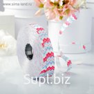 Лента декоративная "Инди", красно-голубая, 19 мм х 100 м