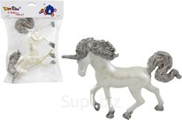 Christmas tree decoration Size 16x5x11 cm Unicorn Color: white, silver