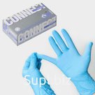 Перчатки нитриловые «Nitrile», смотровые, нестерильные, размер M, 100 шт/уп (50 пар), цвет голубой