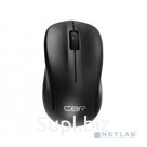 Cbr CM 410 Black, Мышь беспроводная, оптическая, 2,4 ГГц, 1000 dpi, 3 кнопки и колесо прокрутки, выключатель питания, цвет чёрный