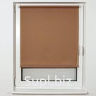 Штора рулонная BRABIX 80×175 см, текстура - лён, защита 55-85%, 200 г/м2, темно-беж.S-36, 605996