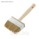 Кисть-макловица LOM, 30х90 мм, ручка дерево, натуральная щетина