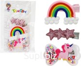 Fairytale Hair Clips (3 pcs.) (1 star, 1 rainbow, 1 unicorn)