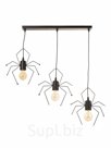 Светильник Spider 3х40Вт Е27 черный 52х18х8см