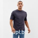 Футболка мужская из органического хлопка MINAKU OVERSIZE FIT: графит, р-р 48
