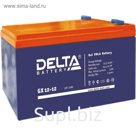 Аккумуляторная батарея Delta GX 12-12, 12 В, 12 А/ч