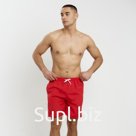 Плавки купальные мужские однотонные, MINAKU цвет красный, размер 50