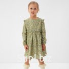 Платье для девочки MINAKU: Cotton collection, цвет фисташковый, рост 104 см