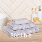 Полотенце махровое "Этель" Bamboo Grey 50х90 см, 70% хл, 30% бамбук, 450гр/м2