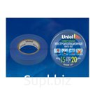 Изоляционная лента Uniel UIT-135P 20/15/01 BLU 20м, 15мм, 0,135мм, 1шт, цвет Синий