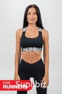 Топ женский спортивный Ne Medium-Support Criss Cross Sports Bra ICONIC 230, размер S, цвет чёрный