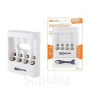 Зарядное устройство 3044 (300 mA 4 слота АА/ААА 2 кан.USB) TDM