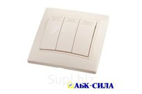 Выключатель 3-кл 10А "ПАНДОРА" слоновая кость